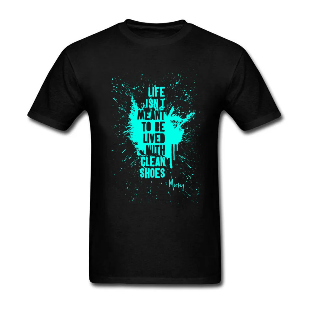 Чистая обувь хлопковая Футболка Crewneck короткий рукав Custom Street Стиль Для мужчин