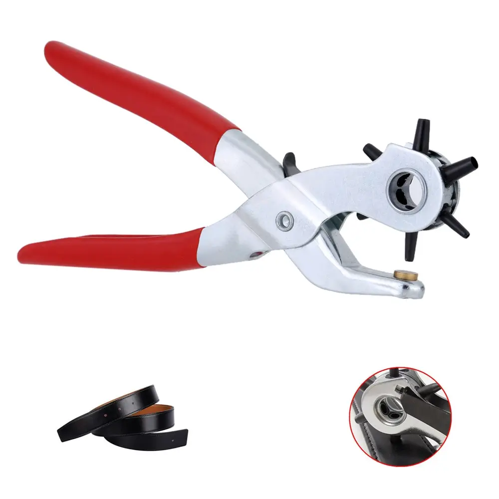 

Professional 9'' Punch Plier Hole Punching Machine Round Hole Perforator Tool Make Hole Puncher for Watchband