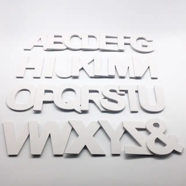 Tienda Online Diy 3d Mayusculas En Ingles Cartas Blanco Pegatinas