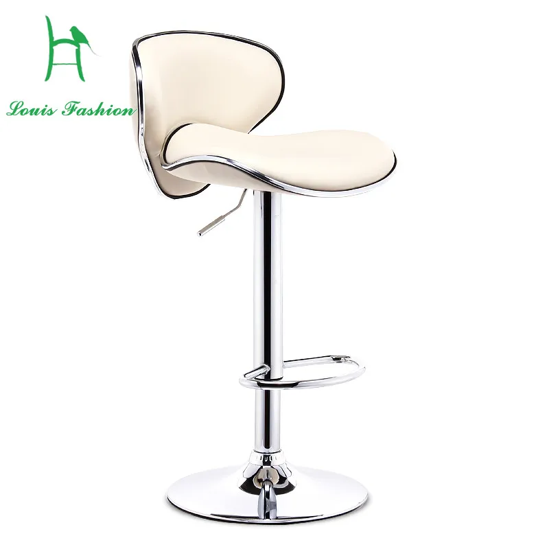 

Louis Fashion Bar Chair Lift Bar Stool European Modern Minimalist Shop Stool Chair High Chair Backrest