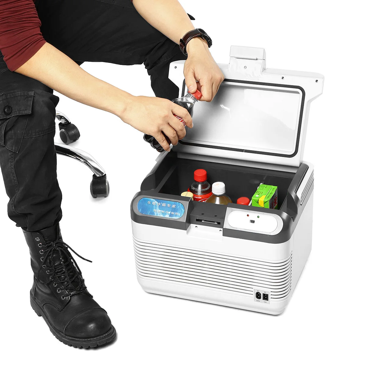  Dual-Use 12L Refrigerator Home Car Refrigerators Mini Freezer 12V 60W Portable Ultra Quiet Cooling 