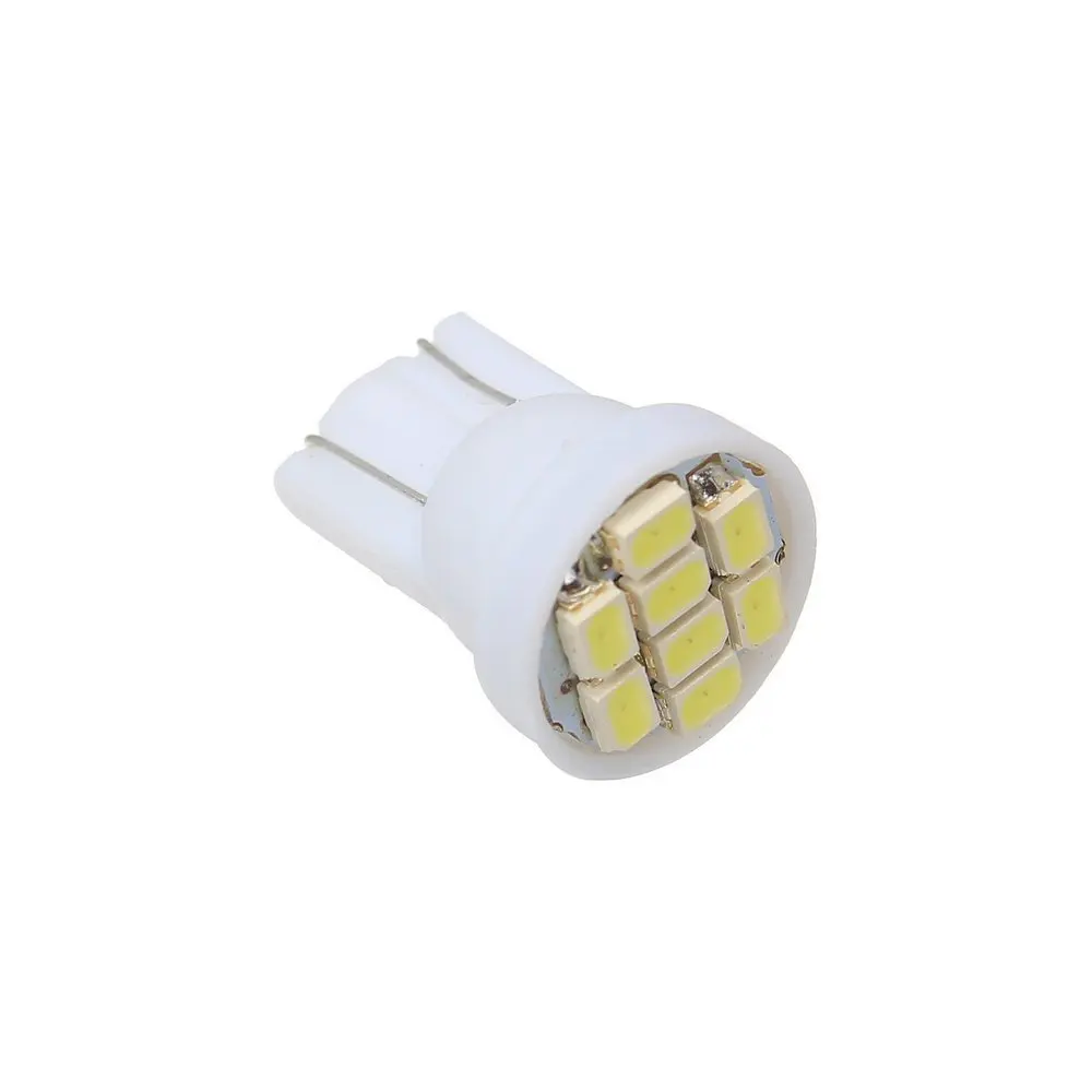100 шт. белый светодиод T10 8 smd 1206 светодиодов 8SMD интерьер автомобиля свет 194 168 192 W5W