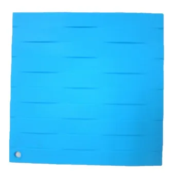 

2018 new square mat flower silicone Straw Braid placemats insulation pad restaurant eat mat no-slip baking mat