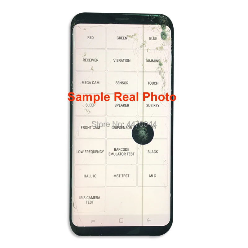 Дефектный ЖК-экран с рамкой для samsung Galaxy S8 S9 Plus S7 S6edge Note 8 9 стекло/рамка отделяющая и ламинирующая практика