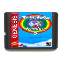 Крошечная игра Toon adventures 3 16 bit MD для sega 16bit игрового плеера