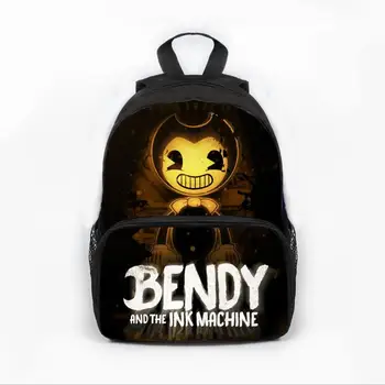 

13inch Prevalent Kindergarten Cartoon Bag Kids Bendy and The Ink Machine Backpack For Children Girls Boys Preschool Baby Bags