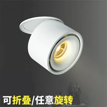 

COB LED Downlight Surface Mounted Ceiling Lamps Foldable and 360 Degree Rotatable Spot light for Living Room Bedroom Hallway