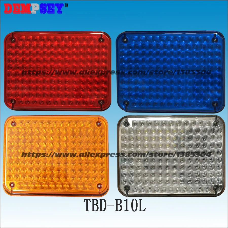 TBD-B10L0 высокое качество белый предупреждающий свет для пожарной машины и полиции/автомобиля, поверхностного монтажа, водонепроницаемый, DC12V или 24 В, 134 светодиодов