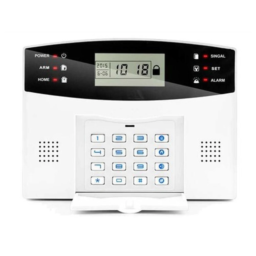 

Smart Home LCD GSM Alarm System Alarm Host with Voice Prompt Two Way Intercom EU Plug Home Safety Security Wireless Alarm-System