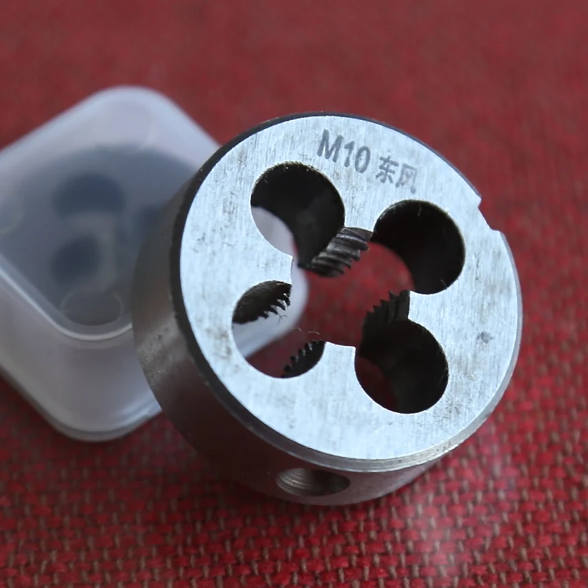 Free shipping of 2pcs Metric manual threading die M10mm manual hand