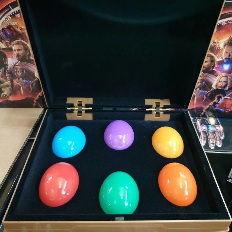 Avengers Infinity War Infinity Thanos Stones with Light Figure 6 color Night Light Gloves  PVC Action Figure (2)