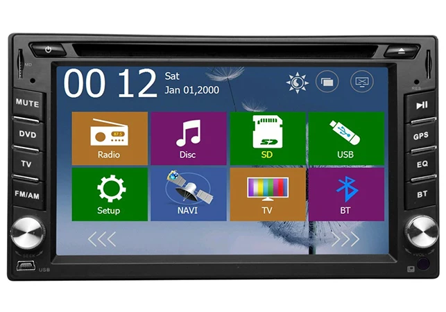 Cheap 2DIN WINCE 8.0 dvd head universal car with  gps navigation rear camera of 7 HD Car Stereo Radio USB Interchangeable Player 1