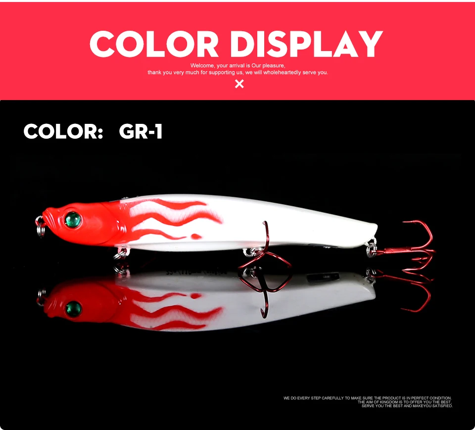 Kingdom Fishing Lures 58mm 8g, 22g Watery Beast Pencil Floating And Slow Sinking New Interesting Functional Design Baits (11)