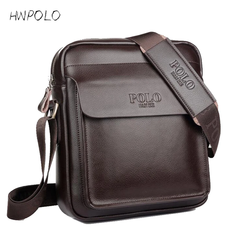 Goedkoop Yirenfang 2018 Mode Mannen Messenger Bag Mannen Lederen Schoudertas Designer Beroemde Merk Bedrijfsaktentas Crossbody Tas Voor Mannen