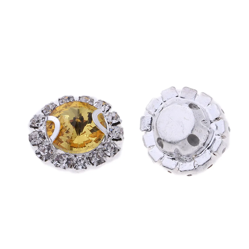 20Pcs Glass Rhinestone Sewing On Clothes Wedding Dress DIY Fashion Rhinestone Decoration Sticker Sewing Accessories