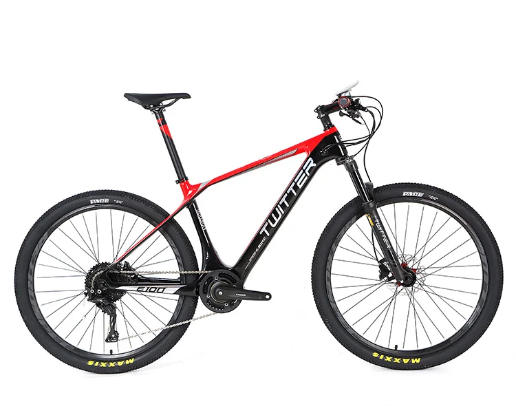 27.5inch carbon fiber Mountain electric bicycle disc brake 27.5*2.1 tires 11 speed electric bicycle E-Bike Power-Assisted