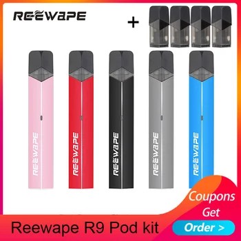 

Vape kit Reewape R9 pod kit Starter Kit 350mAh Battery with 1.3ml capacity pod Vaporizer Electronic Cigarettes Kit VS OVNS SABER