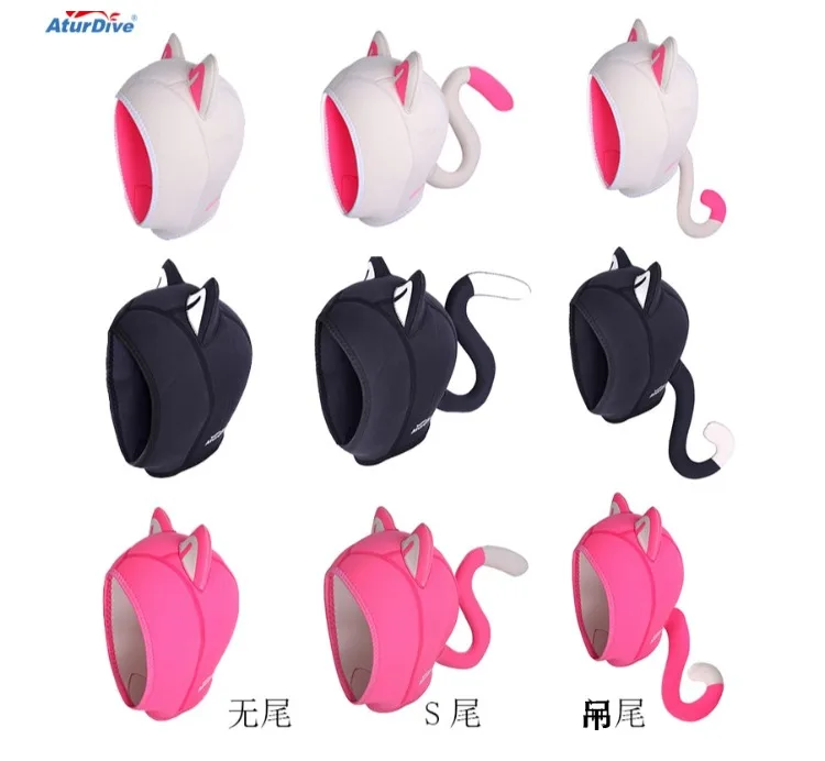 الكرتون القط طفلة ، الغوص كاب ، القط رئيس والغوص وركوب الشمس حماية الذيل ، يمكن تغييرها أسود مسحوق أبيض 3 ألوان. الكرتون القط طفلة ، الغوص كاب ، القط رئيس والغوص وركوب الشمس حماية الذيل ، يمكن تغييرها أسود مسحوق أبيض 3 ألوان.