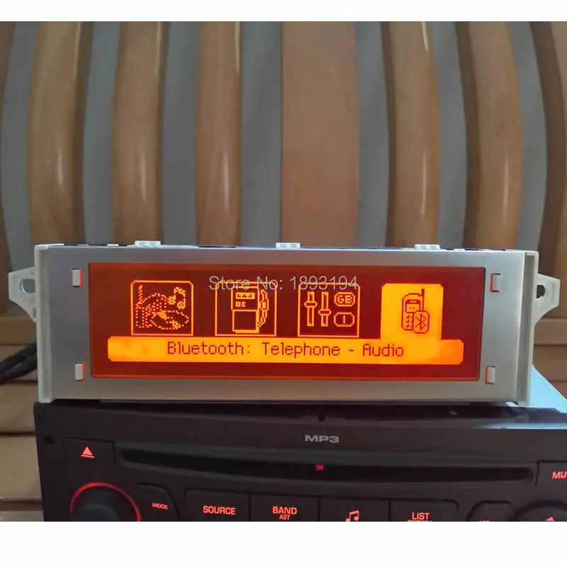 10x Оригинальный красный экран с поддержкой USB и Bluetooth дисплей монитор для Peugeot 307 407