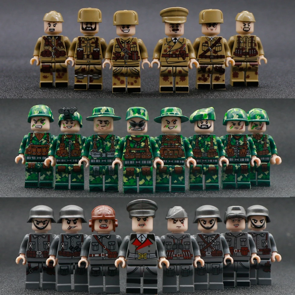 

Building Blocks Military Figures ww2 PUBG Weapon Guns Soldier Arm City Police swat team Bricks LegoINGlys Army Toys For Children