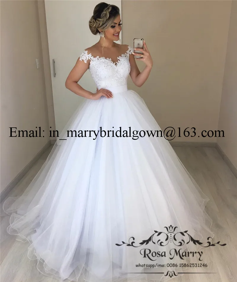 a line wedding dress (2)