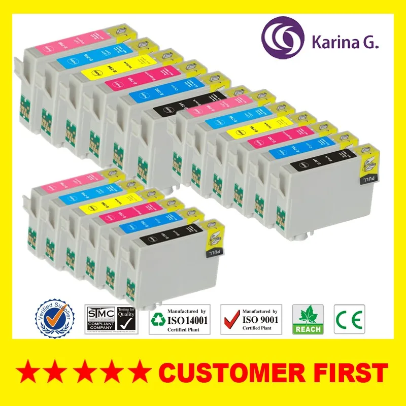 

18XNON Original Printer ink  T0791-T0796 for EPSON Stylus PX660 PX650  Artisan 1430