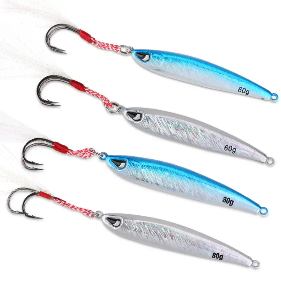 1PC Fishing Bait Metal Vertical Jigging Lead Sea Fishing Hard Lures