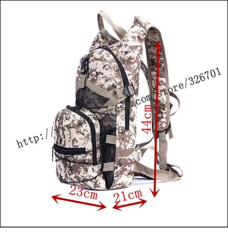 Военный Рюкзак для воды Тактический штурмовой для пеших прогулок и охоты альпинистская верхняя одежда армейская сумка Велоспорт рюкзак тканевый резервуар для воды