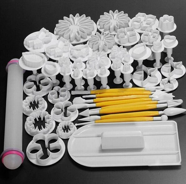 Sugarcraft Cookies Cake Decorating Fondant Plunger Cutters Tools Mold CF