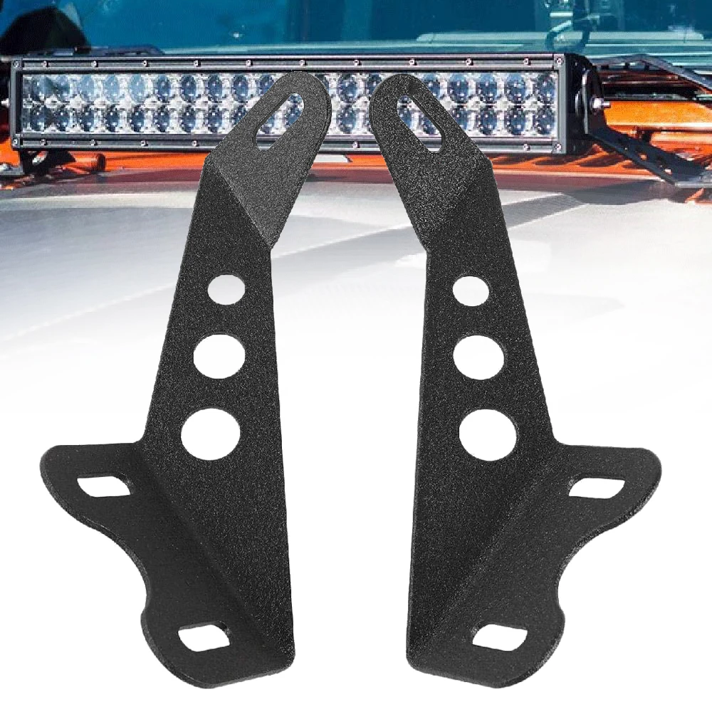 

Marlaa car Bracket 22" Straight LED Work Light Bar Mounting Brackets Hood Mounts For Jeep Wrangler JK 2DR 4DR 2007-2018