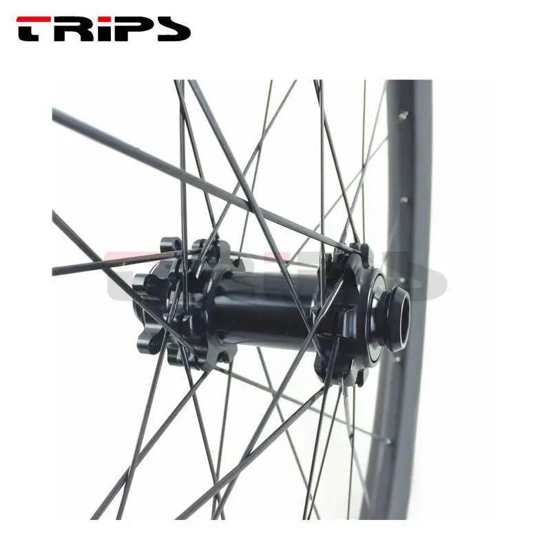 Best TRIPS 29er MTB hookless carbon wheels AM 29inch mountain bike wheelset tubeless compatible DH downhill 40mm asymmetric rim wheel 8