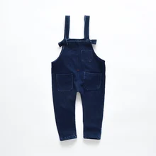 Spring Autumn Children Baby Denim Overalls Kids Jumpsuits For Girls And Boys 1-3 Years Toddler Jeans Pants