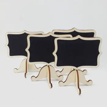 

wholesale wedding decoration mini wedding table numbers blackboard Message Board Holder price tag wood crafts decoration