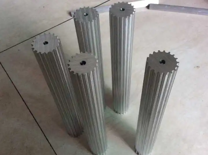 22teeths,200mm length, 7075 aluminum material, HTD5M pulley bar stock