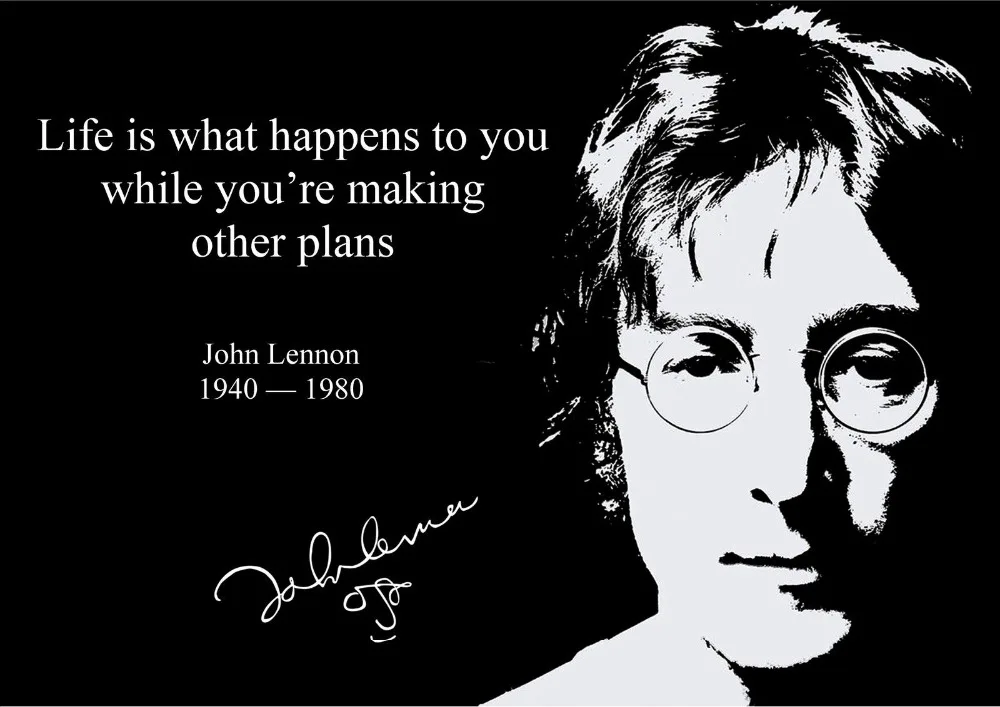 JOHN LENNON INSPIRATIONAL QUOTE SILK POSTER 24X36INCHS | Дом и сад