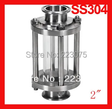 

New Direct Selling 2.0" Sanitary Inline Sight Glass, Straight Glass , Tri-clamp End Straigt Flow Tube
