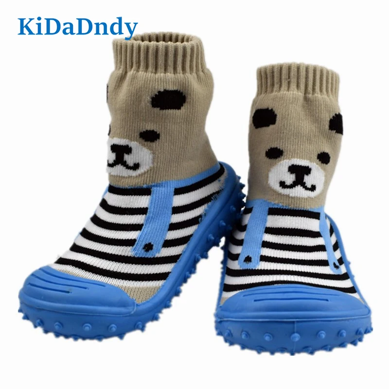 KiDaDndy Baby Socks With Rubber Soles Cotton Baby Socks Newborn Anti