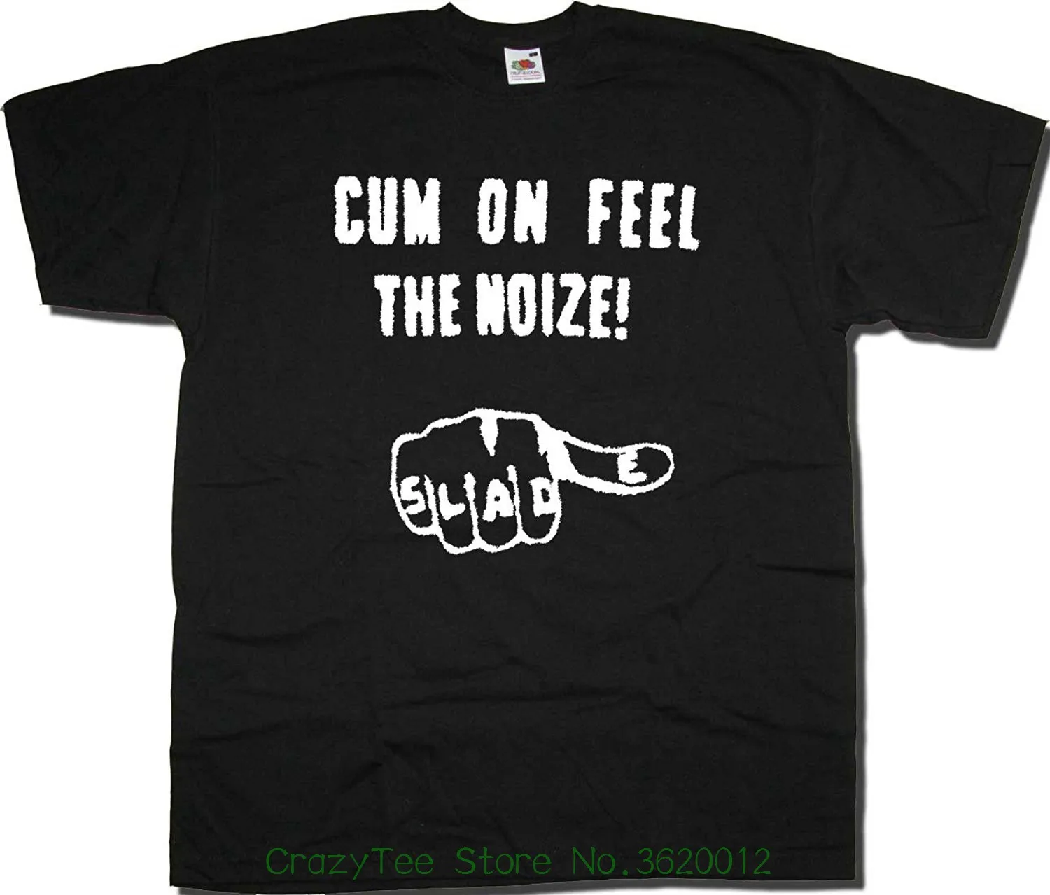 Printed Men T Shirt Short Sleeve Funny Tee Shirts Slade T Shirt Cum On Feel The Noize In T