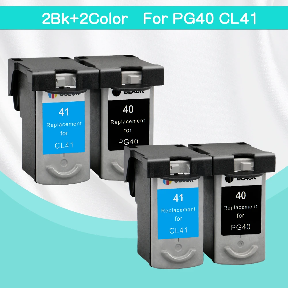 4 pcs PG-40 CL-41 Compatible Ink Cartridge PG40 41 For Canon Pixma MP140 MP150 MP160 MP180 MP190 MP210 MP220 MP450 MP470 printer 4 pcs PG-40 CL-41 Compatible Ink Cartridge PG40 41 For Canon Pixma MP140 MP150 MP160 MP180 MP190 MP210 MP220 MP450 MP470 printer