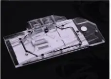 Bykski блок водяного охлаждения для ASUS ROG STRIX GTX2080TI O11G GAMING, полное покрытие с температурным дисплеем, FR-N-AS2080TISTRIX-X - Цвет лезвия: No Light