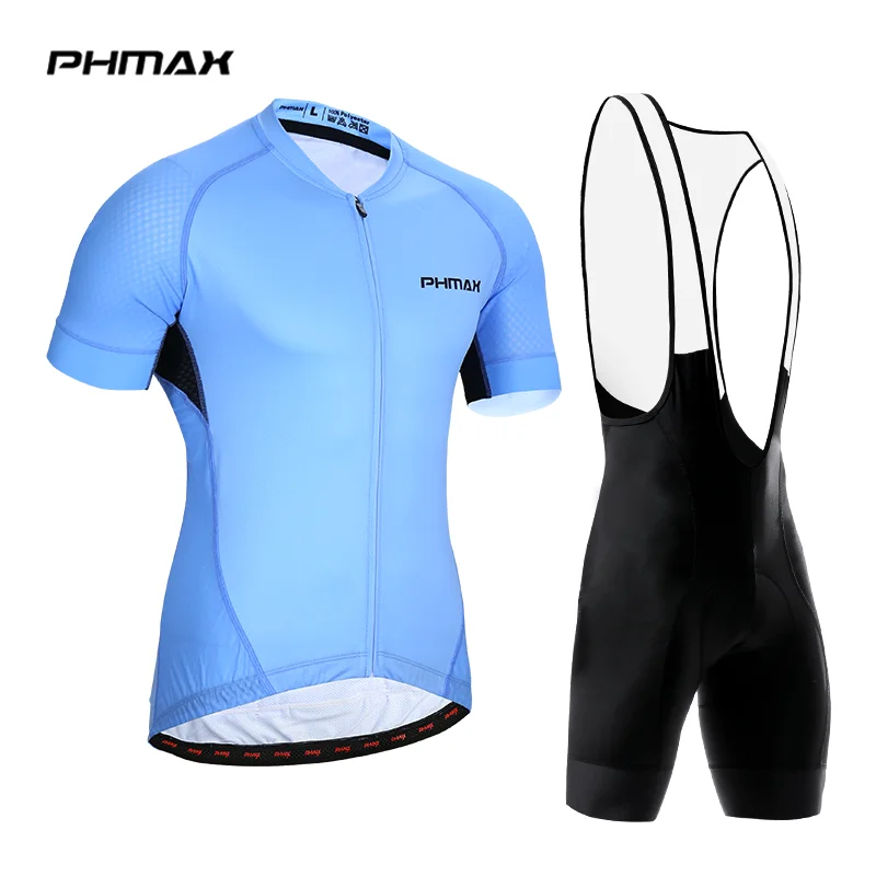 PHMAX Pro одежда для велоспорта, одежда для горного велосипеда, Майо, Ropa Ciclista, Спортивная Мужская одежда для велоспорта, комплект из майки для велоспорта - Цвет: Bib Cycling Set