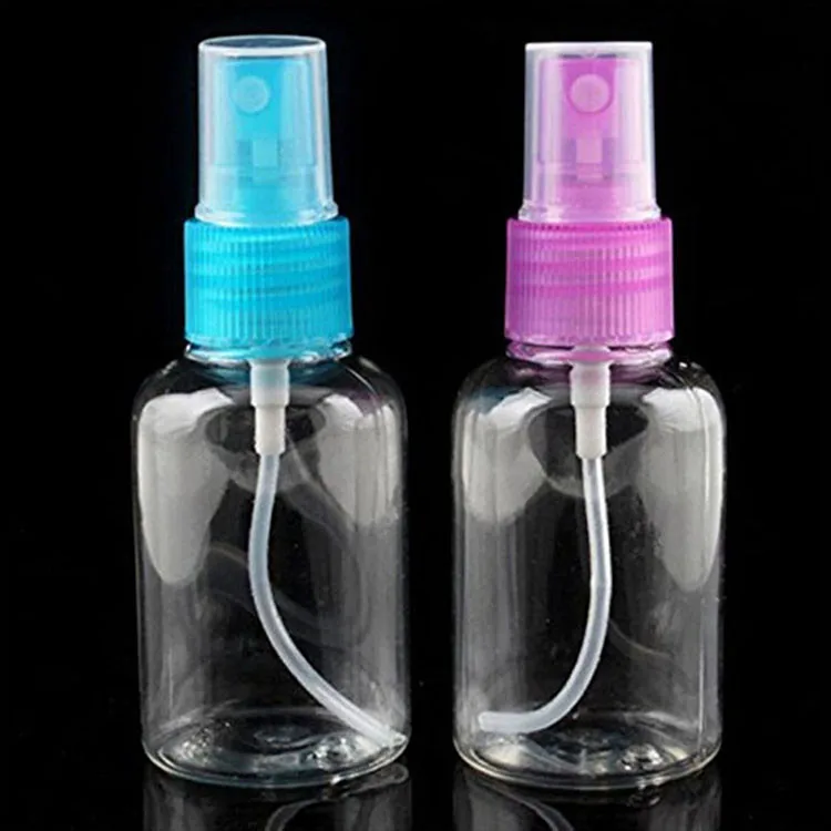 

Random color 50ML Clear Plastic Perfume Hydrating Spray Bottle Refillable Portable Transparent Bottles Travel Makeup Tools