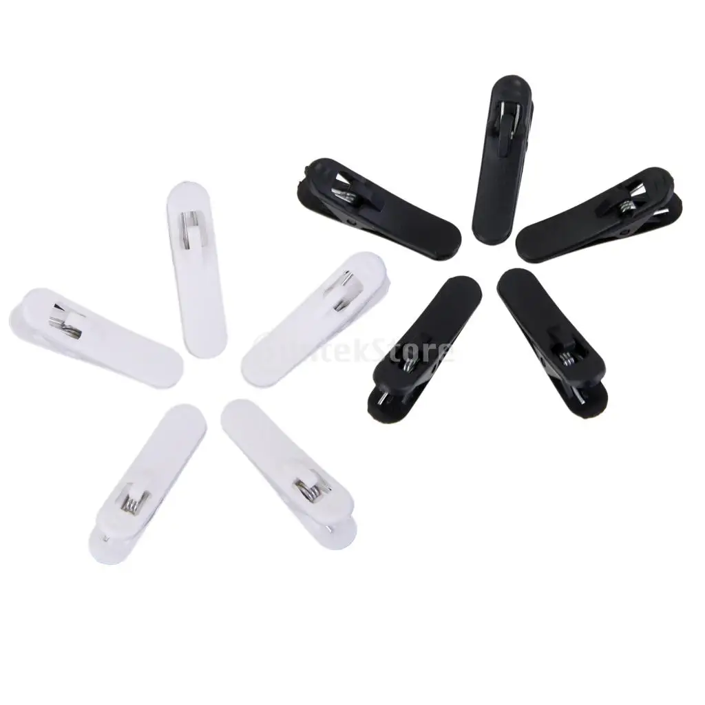 

10pcs Headphone Earphone Cable Wire Cord Long Clip Nip Shirt Collar Lapel Holder Lapel