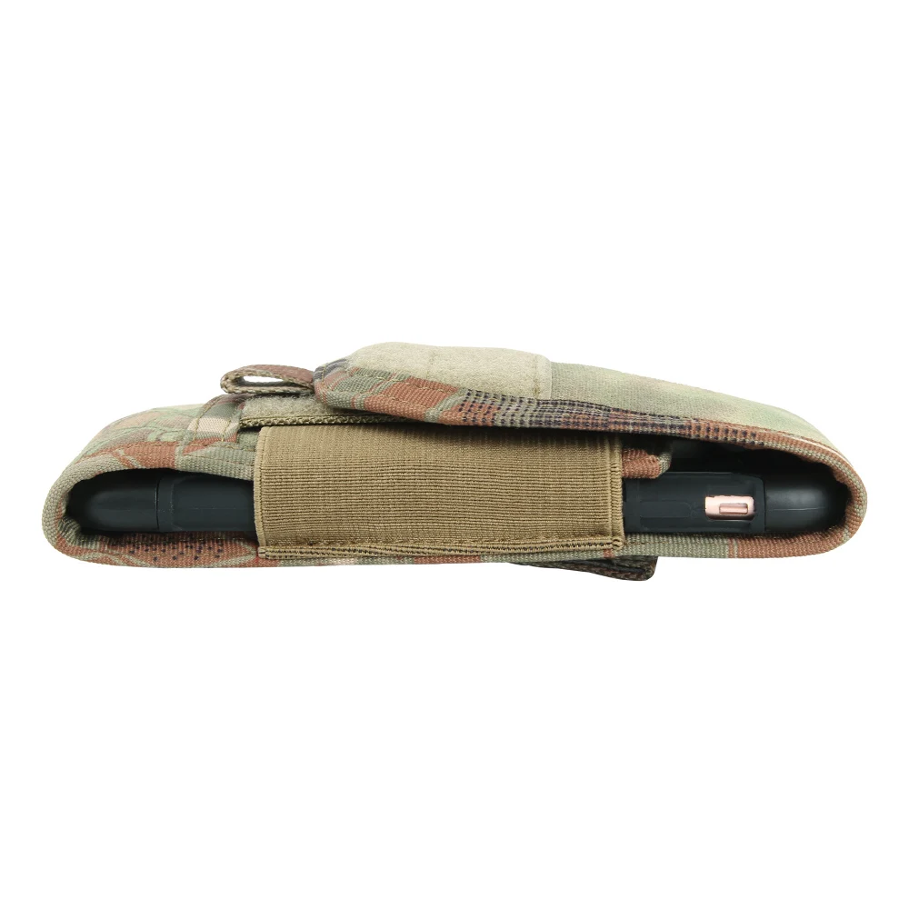 Excelente Elite Spanker al aire libre MOLLE teléfono celular corriendo bolsa funda de Nylon bolsillo para teléfono 5,5 pulgadas Universal magia pulsa versión