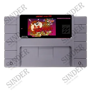 

Taz Mania USA Version 16 bit Big Gray Game Card For NTSC Game Console