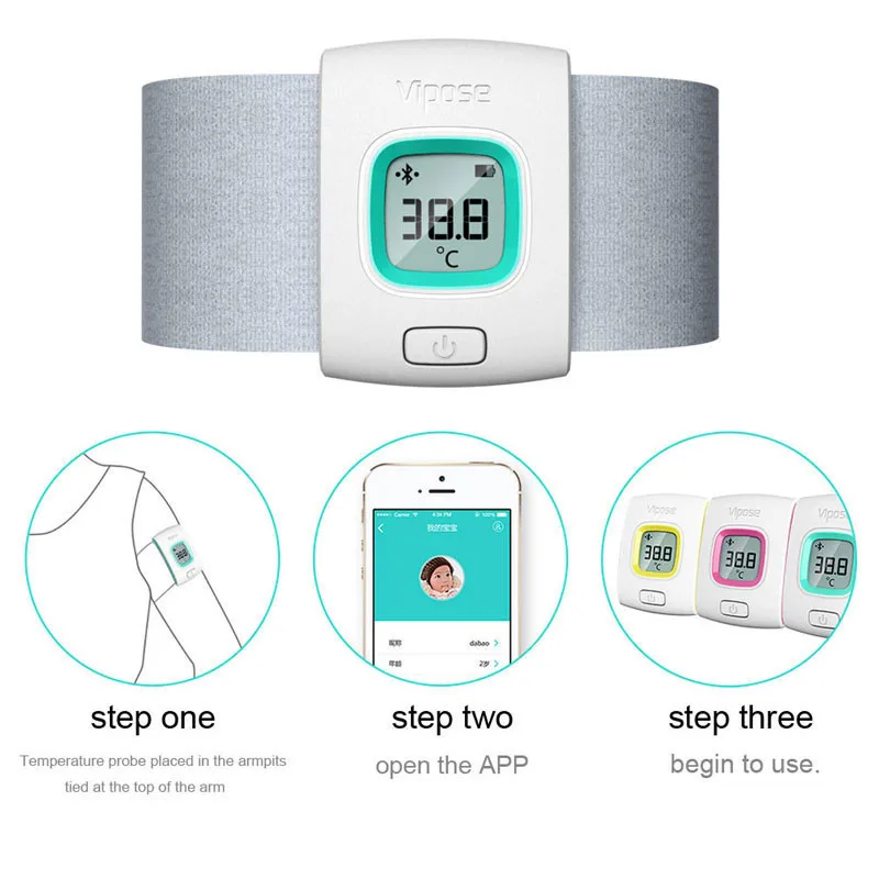 Children iFever Vipose baby intelligent wearable bluetooth electronic