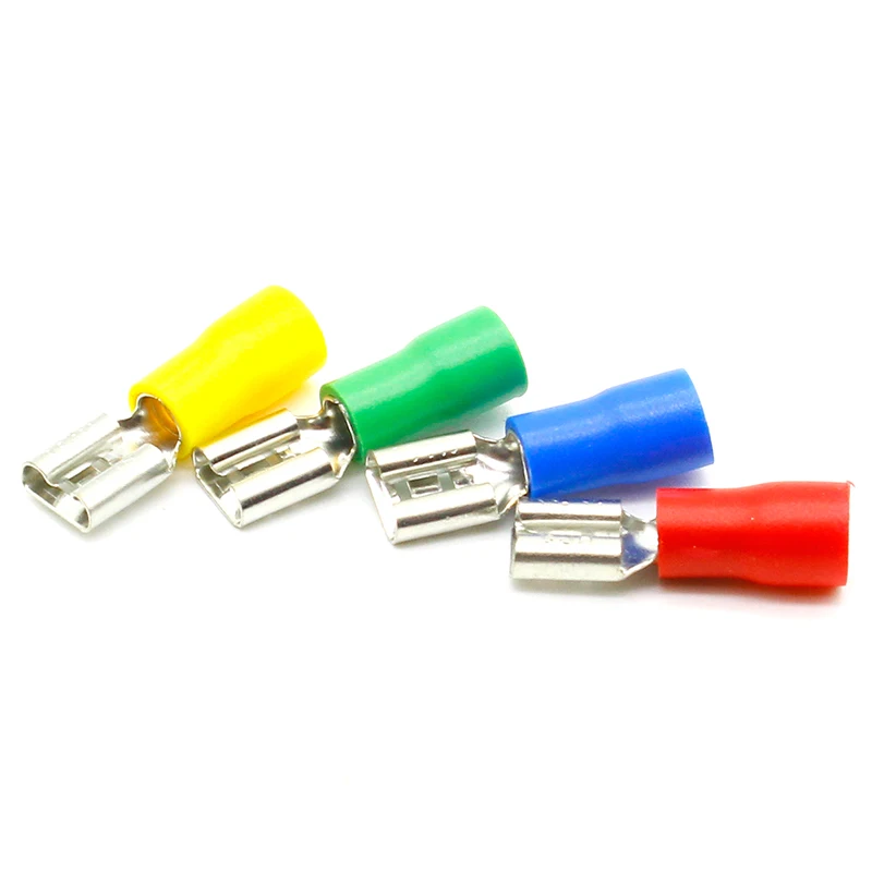100pc awg 12 10 insulated female terminals crimp connector