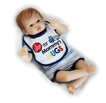 

NPK bebes Reborn 22inch 55cm Soft Silicone Baby Dolls Lifelike Adorable Newborn Fashion Boys Bonecas Reborn Babies Dolls