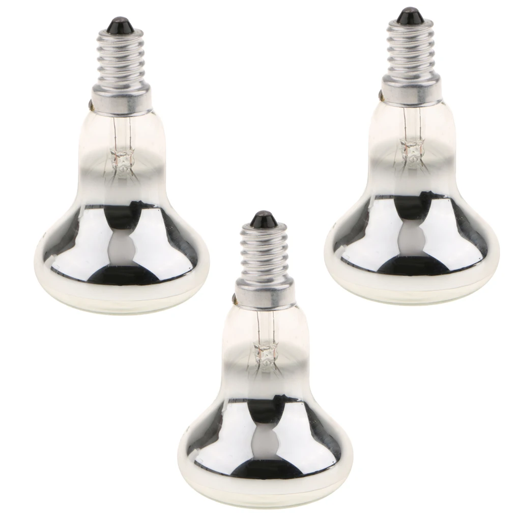3Pcs R50 Reflector Tungsten Filament Spotlight Bulb   Lamp SES E14 60W
