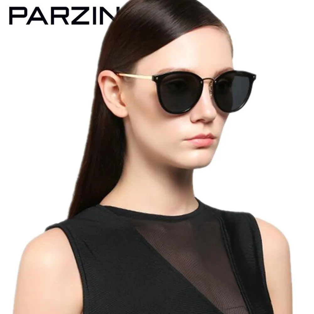 

PARZIN Cat Eye Sunglasses Women Brand Designer Vintage TR 90 Polarized Sun Glasses Driving Sunglasses Shades With Case 9893